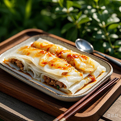 潮汕人喜愛(ài)的早餐，潮汕腸粉